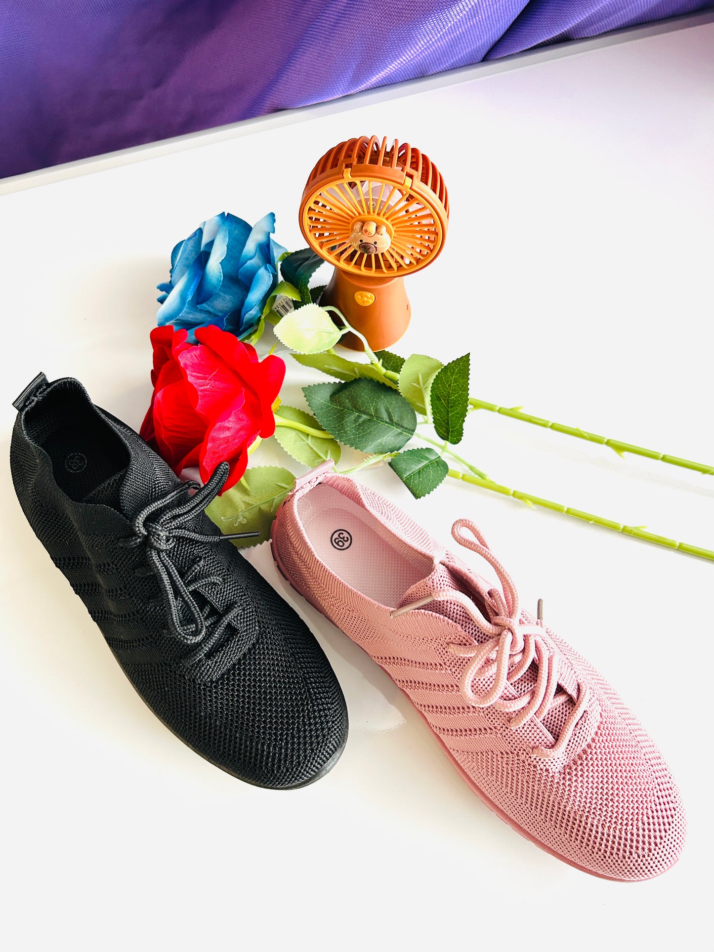 Buty Damskie Sportowe Siatka sznurowane