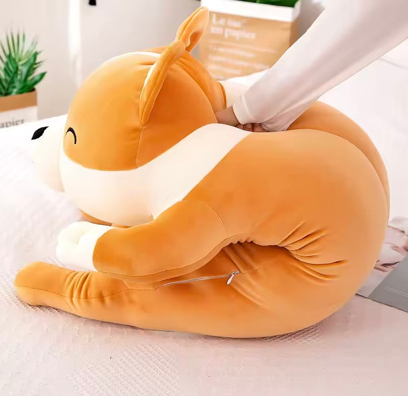 Pluszak Maskotka przytulanka PODUSZKA PIES piesek CORGI 80cm