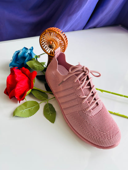 Buty Damskie Sportowe Siatka sznurowane