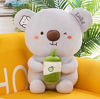 Maskotka duży miś koala z bubble tea 45cm