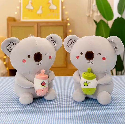 Maskotka duży miś koala z bubble tea 45cm
