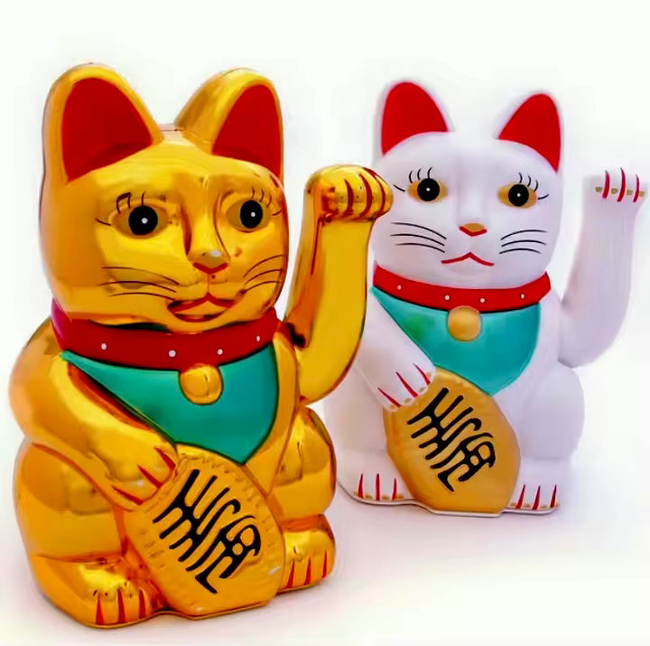 Japoński Kot Szczęścia Kotek Maneki-Neko Chiński