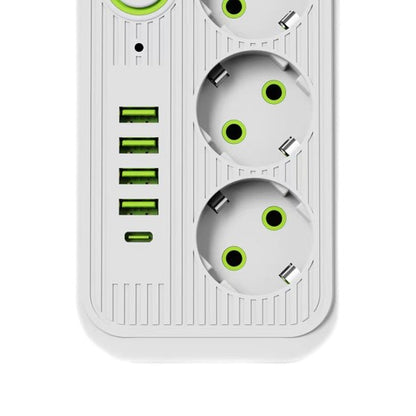 Przedłużacz Listwa 2M 3 Gniazda + 4X Usb