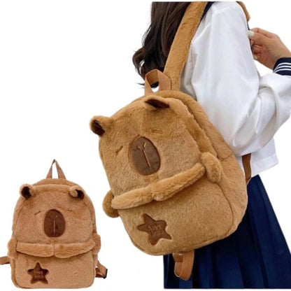 PLECAK PLUSZOWY KAPIBARA PLECACZEK DO PRZEDSZKOLA SZKOŁY DLA DZIECKA DZIECI 30cm
