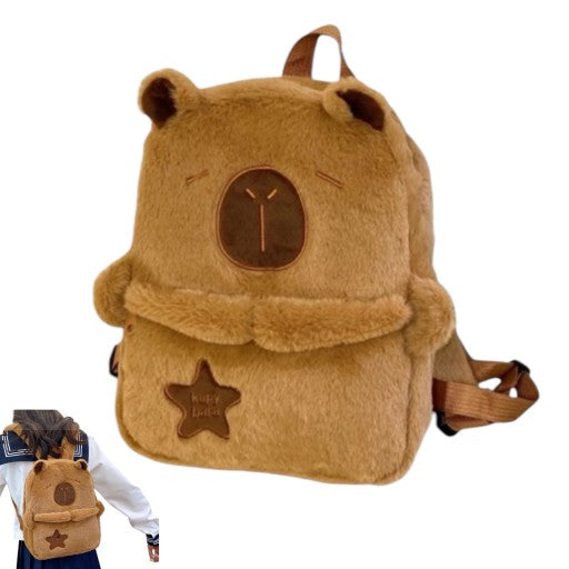 PLECAK PLUSZOWY KAPIBARA PLECACZEK DO PRZEDSZKOLA SZKOŁY DLA DZIECKA DZIECI 30cm