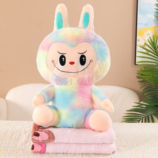 Maskotka labubu z kocem 50cm