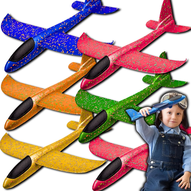 SAMOLOT STYROPIANOWY SZYBOWIEC RZUTKA DUŻY 47cm