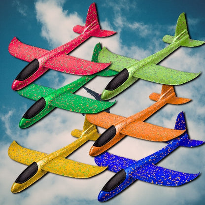 SAMOLOT STYROPIANOWY SZYBOWIEC RZUTKA DUŻY 47cm