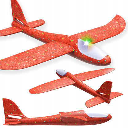 SAMOLOT STYROPIANOWY SZYBOWIEC 47 CM ŚWIECĄCY LED