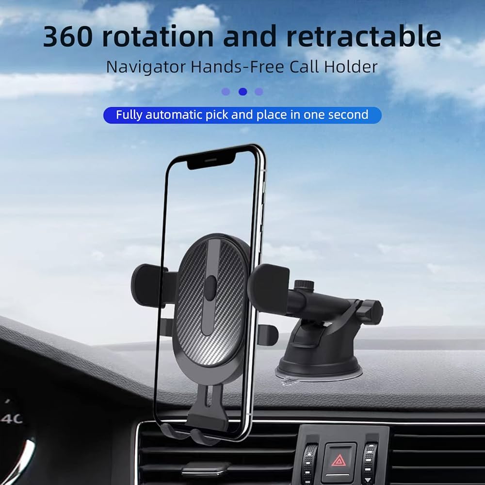 Uchwyt samochodowy XK020 do szyby czarny