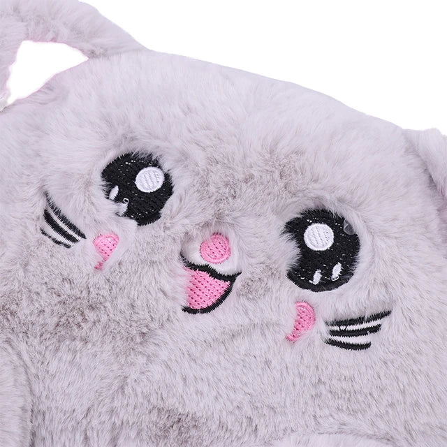 MASKOTKA TOREBKA KOT KOTEK FUTERKO SŁOMKOWA