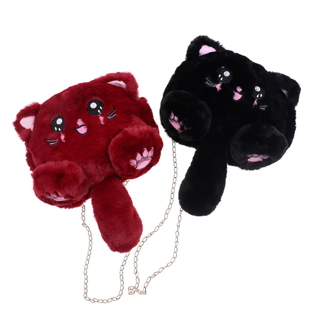 MASKOTKA TOREBKA KOT KOTEK FUTERKO SŁOMKOWA