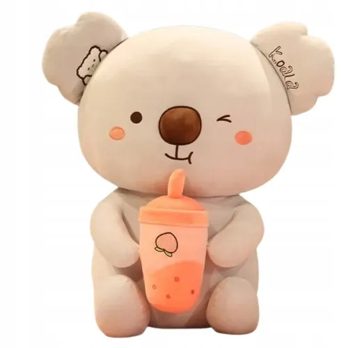 Maskotka duży miś koala z bubble tea 45cm
