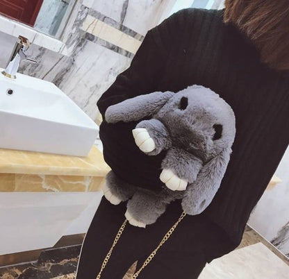 PLUSZOWA TOREBKA KRÓLICZEK KRÓLIK PLECAK 2w1