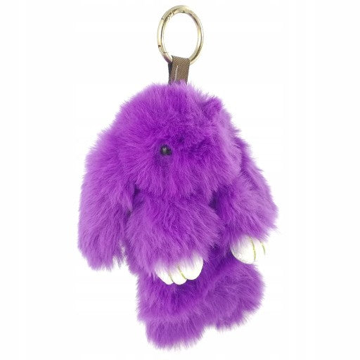 BRELOCZEK BRELOK KRÓLIK FUTRZANY POMPON KRÓLICZEK