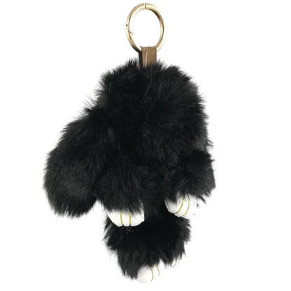 BRELOCZEK BRELOK KRÓLIK FUTRZANY POMPON KRÓLICZEK