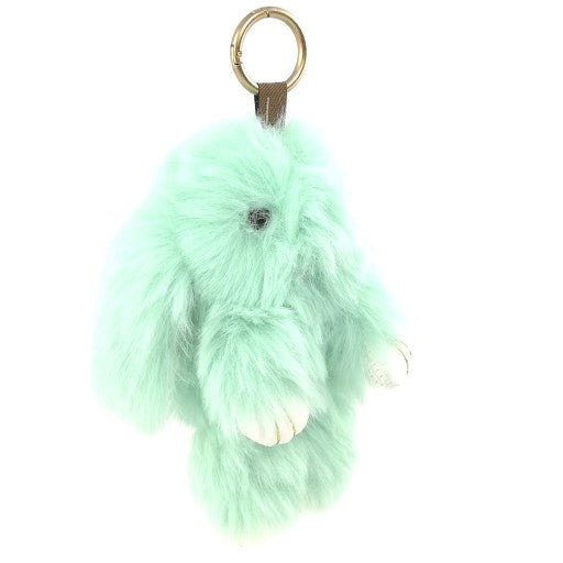 BRELOCZEK BRELOK KRÓLIK FUTRZANY POMPON KRÓLICZEK