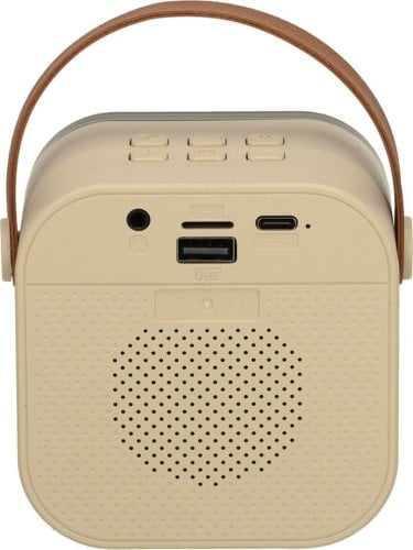 Zestaw do karaoke mikrofon + głośnik przenośny BLUETOOTH USB LED