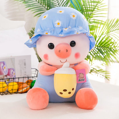 MASKOTKA PLUSZAK PRZYTULANKA BUBBLE TEA swinka ŚWINKA ŻABKA