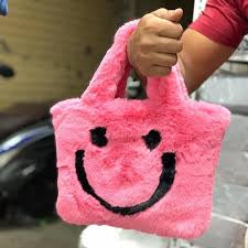 Torba torebka pluszowa Damska Miejska na ramię