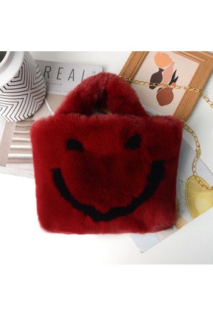 Torba torebka pluszowa Damska Miejska na ramię