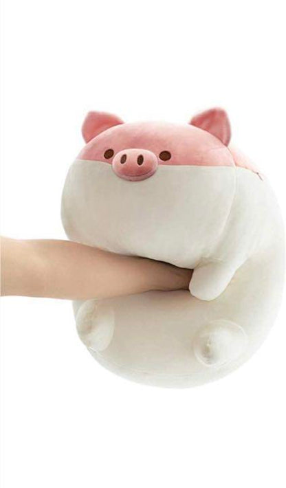 MASKOTKA PLUSZAK PRZYTULANKA PODUSZKA ŚWINKA WAŁEK XL 35 cm