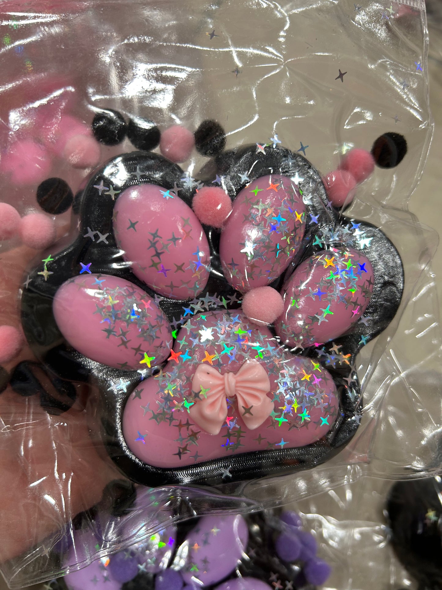 Kocia Łapka SENSORYCZNY ANTYSTRESOWY FIDGET MOCHI SQUISHY 10cm x 10 cm