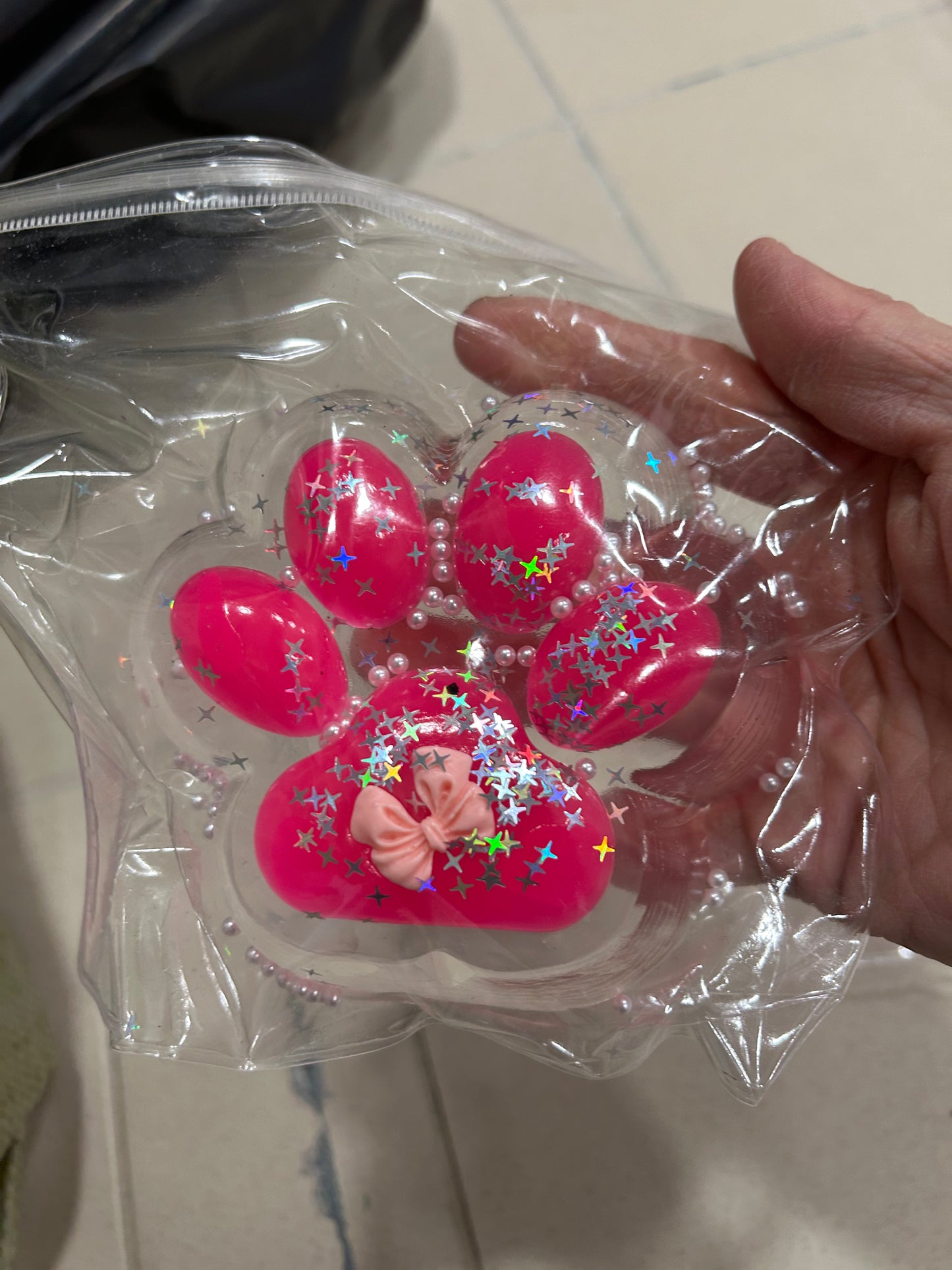 Kocia Łapka SENSORYCZNY ANTYSTRESOWY FIDGET MOCHI SQUISHY 10cm x 10 cm