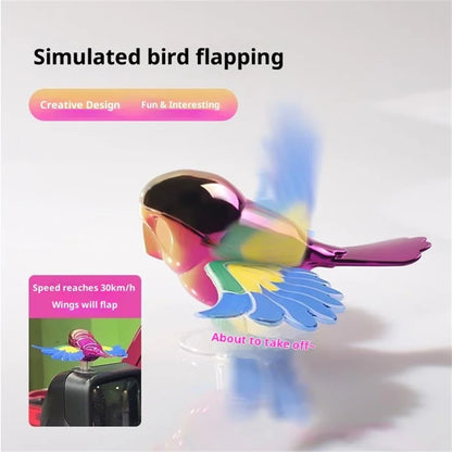 Latający ptak na lusterko NA AUTO trzepocze skrzydłami tęczowy