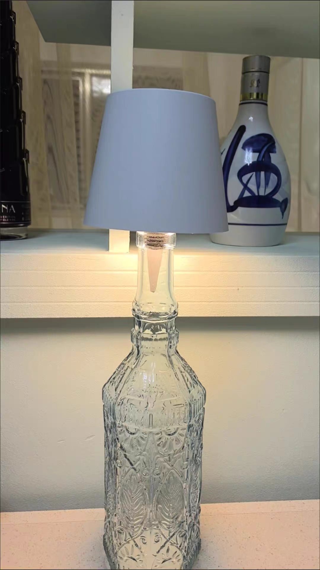 Bezprzewodowa lampka butelkowa LED