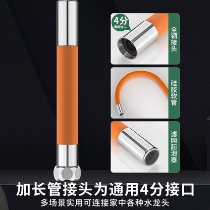 Przedłużka do baterii umywalkowej – elastyczna wylewka obrotowa 360°