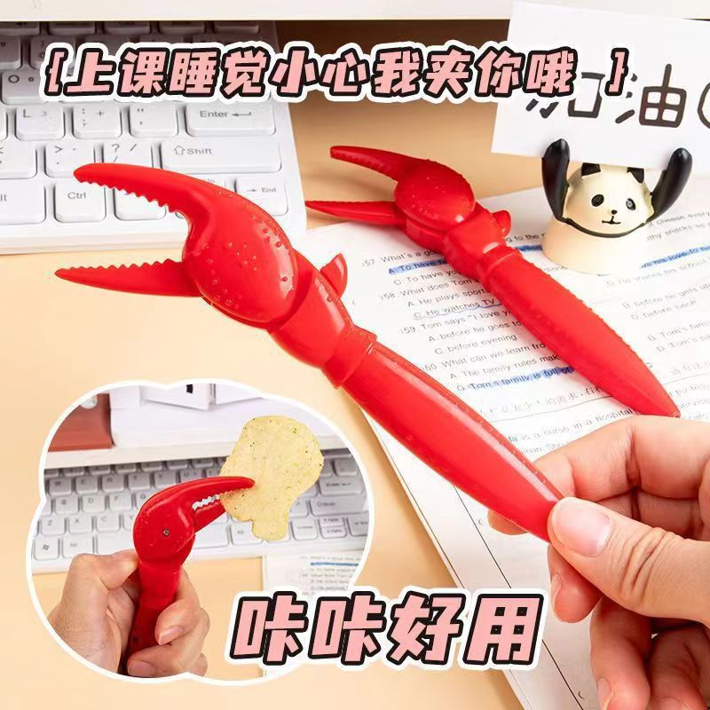 Długopis krab z ruchomymi szczypcami – kreatywny gadżet z klipsem kraba 2szt