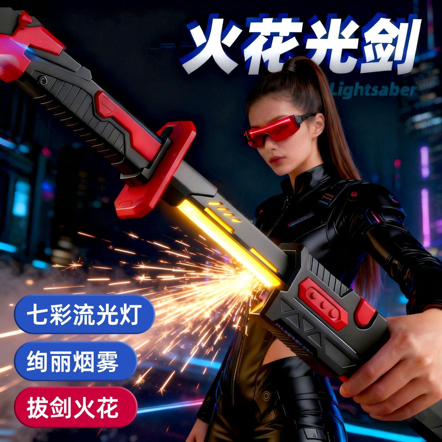 Świetlny miecz LED dla dzieci