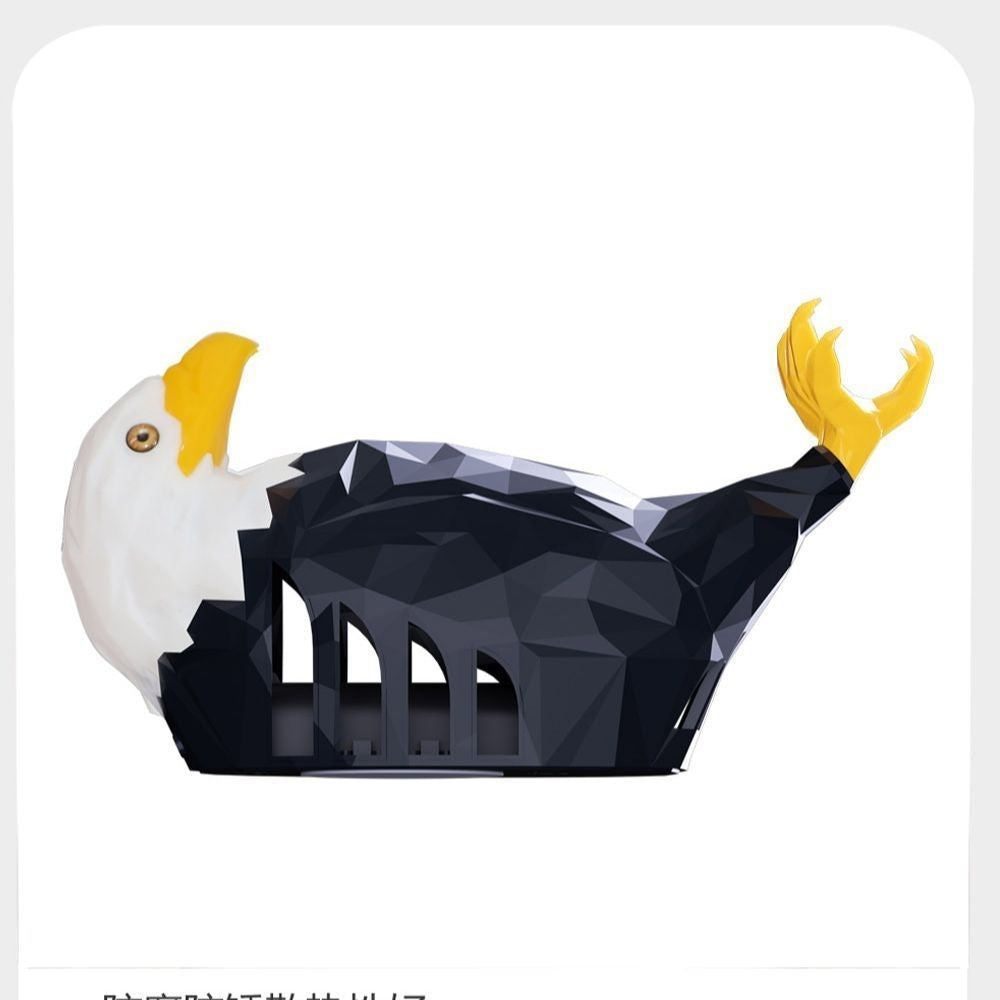 Białogłowy orzeł lampa ścienna LED – 3D projekcja skrzydeł, magnetyczna, z pilotem