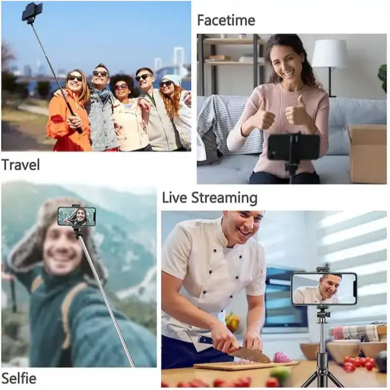 Bardzo długi, metalowy statyw o długości 175 cm, ręczny kijek do selfie Bluetooth dla fotografów, vlogerów, transmitujących na żywo