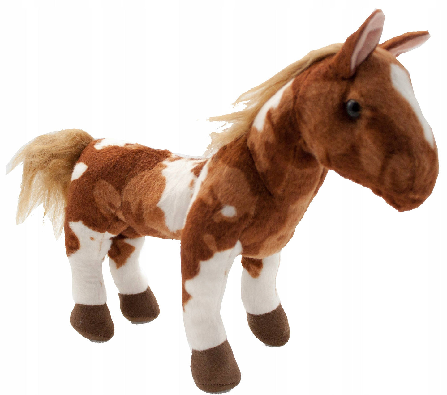 PLUSZOWY KONIK KOŃ STOJĄCY UGINANE NÓŻKI REALISTYCZNA MASKOTKA 35/30cm