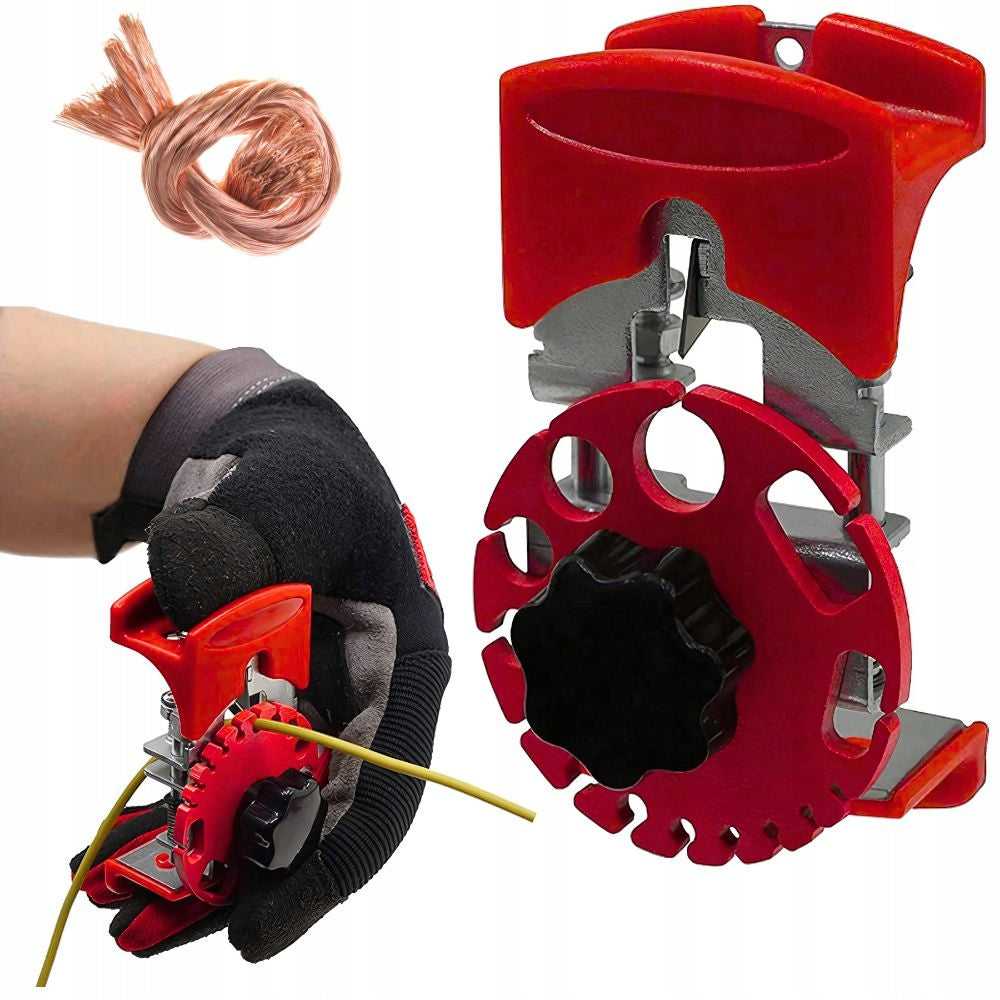 RĘCZNA KOROWARKA DO ŚCIĄGANIA IZOLACJI KABLI STRIPPER Z REGULACJĄ CIĘCIA