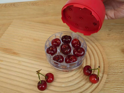 Drylownica do wiśni czereśni oliwek z pojemnikiem wyciskacz pestek ręczna