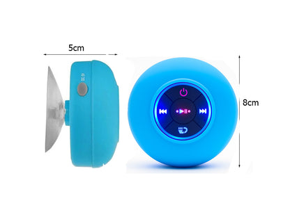 Głośnik bluetooth mini bezprzewodowy ipx4 przenośny bas mobilny przyssawka