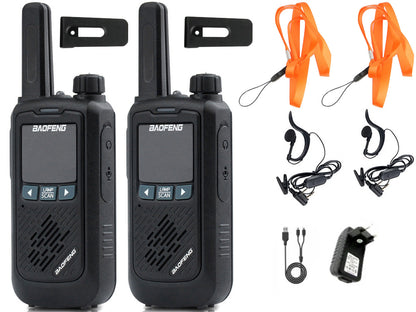 Krótkofalówki walkie talkie baofeng bf-t17 radiotelefon zestaw latarka 2szt