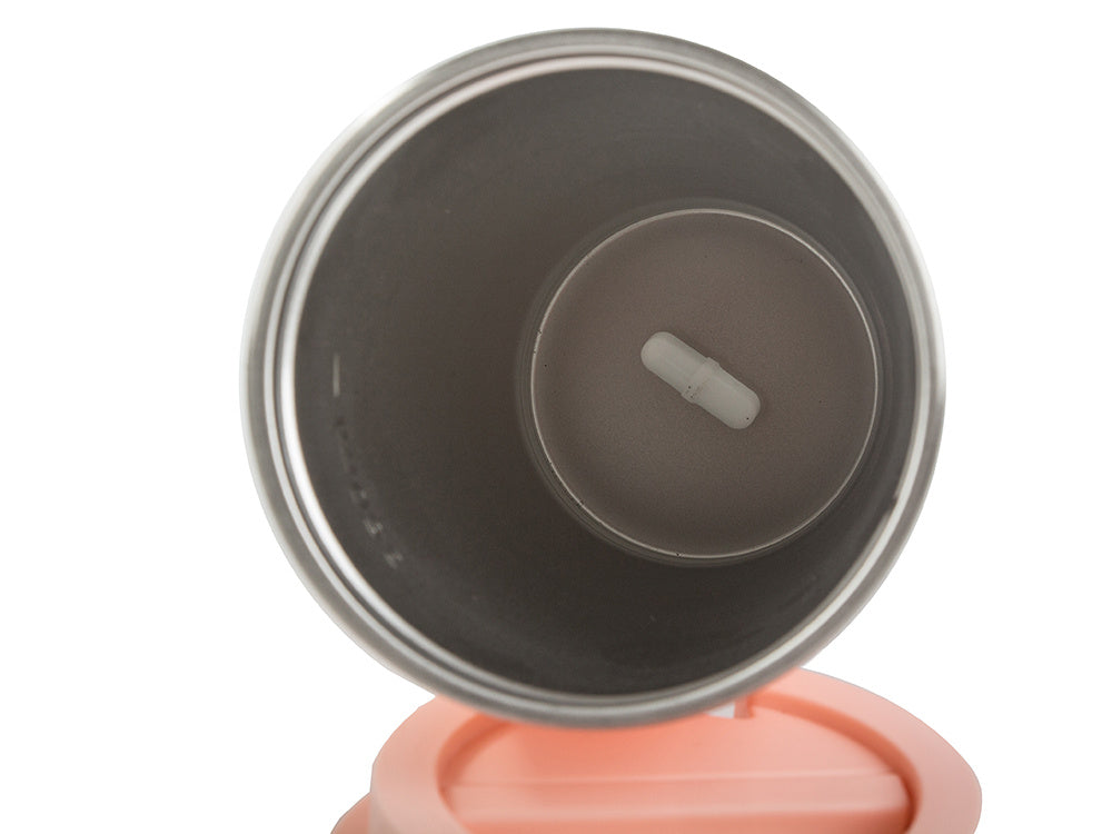 Kubek samomieszający 350ml stalowy termos na zimne i gorące smycz usb