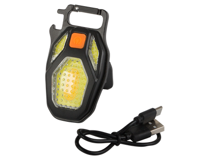 Lampka led cob brelok otwieracz magnes latarka usb