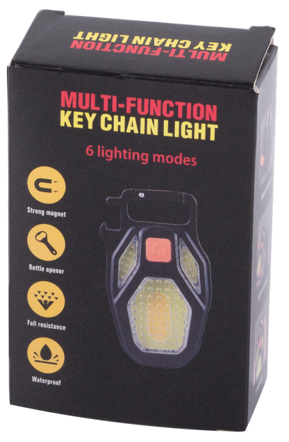 Lampka led cob brelok otwieracz magnes latarka usb