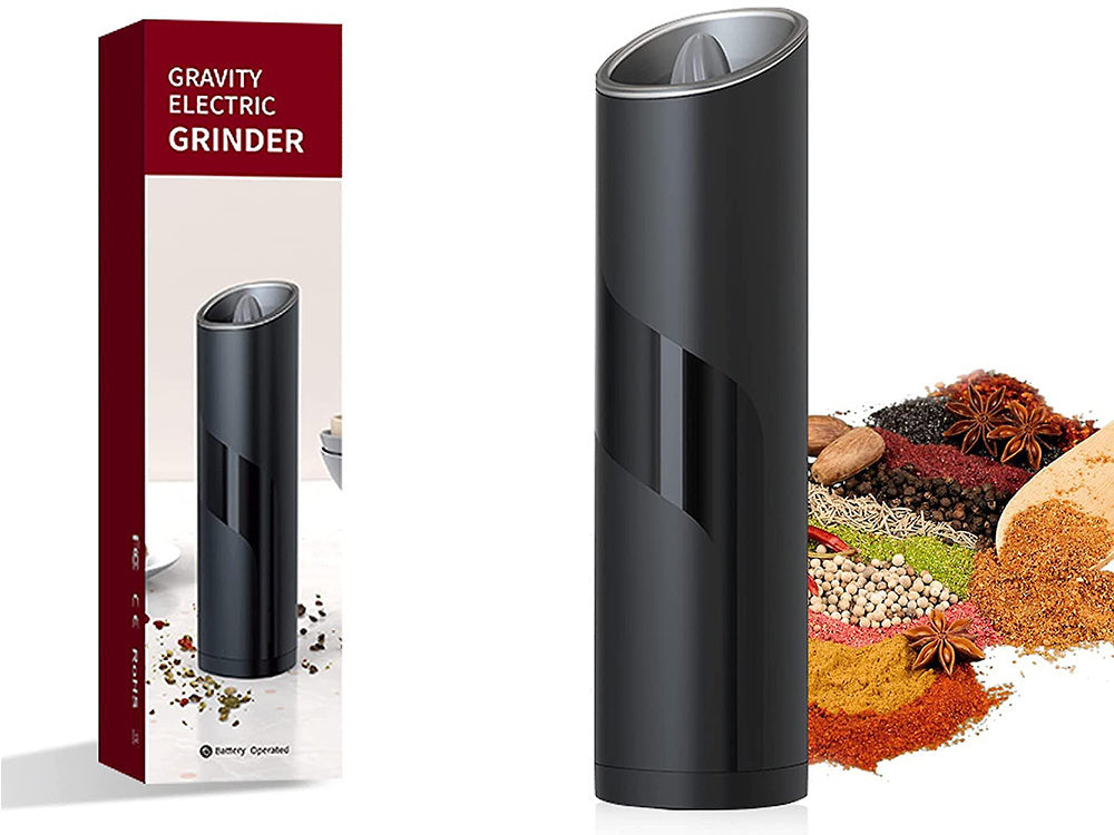 Młynek elektryczny do pieprzu soli grawitacyjny