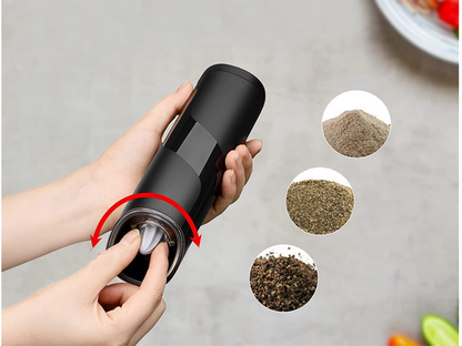 Młynek elektryczny do pieprzu soli grawitacyjny