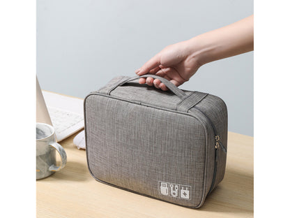 Organizer podróżny torba etui na ładowarki i kable