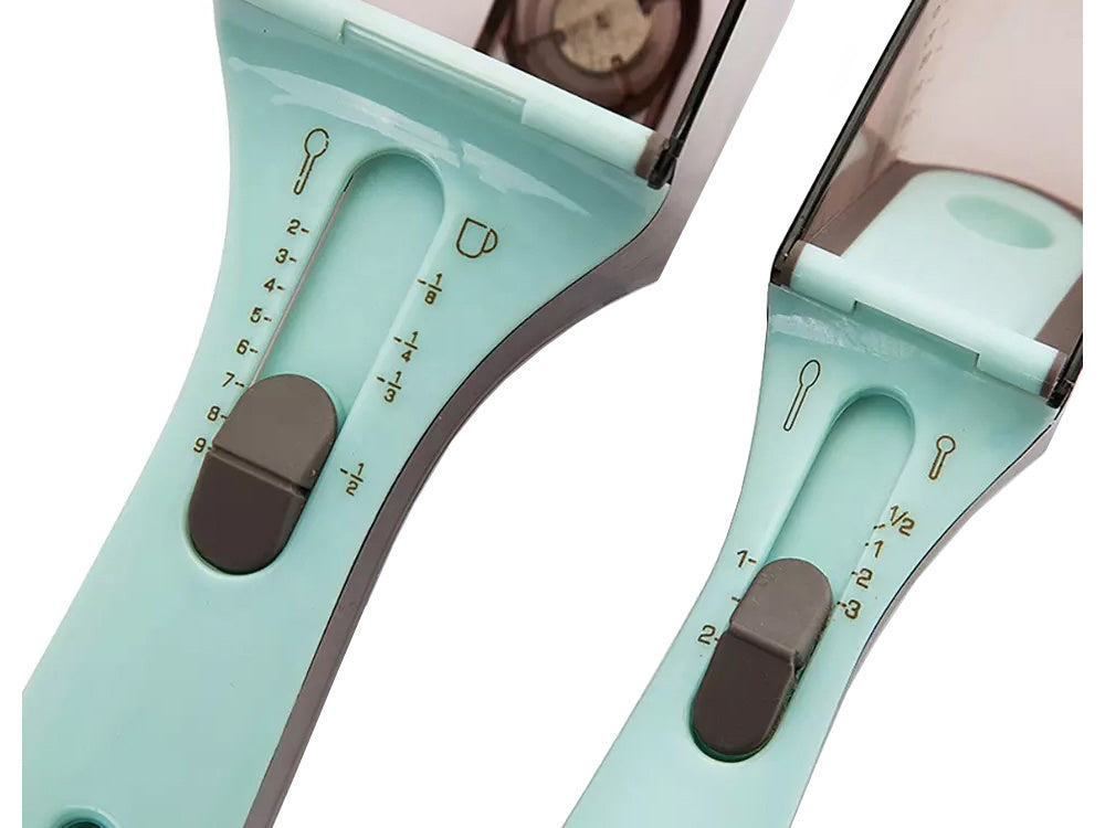 Regulowana miarka miarki do kuchni łyżeczka 2 szt