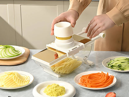 Szatkownica tarka do warzyw ręczna krajalnica wielofunkcyjna 6 ostrzy