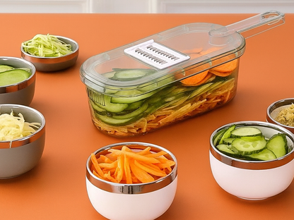 Wielofunkcyjna tarka do warzyw i owoców szatkownica krajalnica siekacz