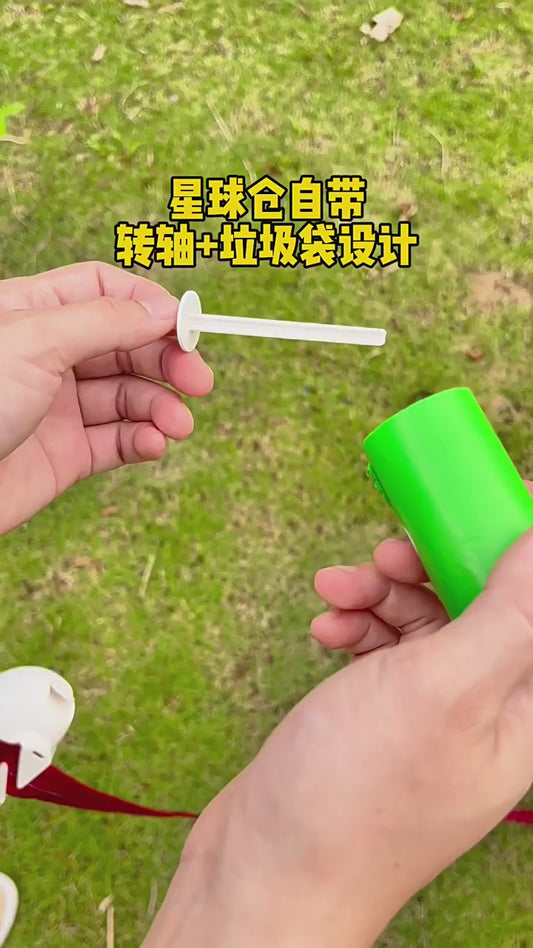 Kapsuła na woreczki – jednoręczny dozownik na kupę psa